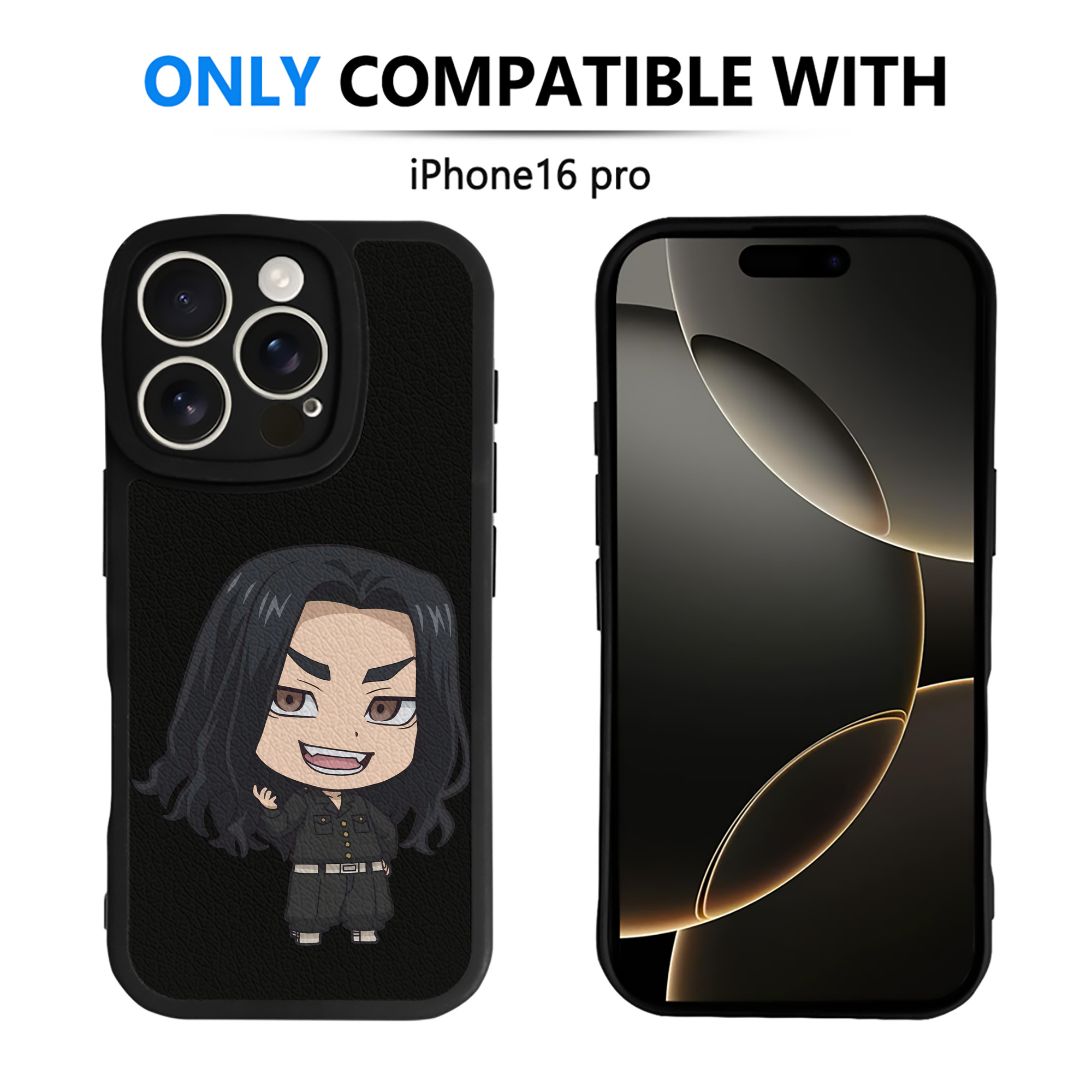 （画像用） 東京リベンジャーズ Tokyo Revengers 【iPhone 16シリーズ対応】シリコンスマホケース（レザー調） 材質：シリコン